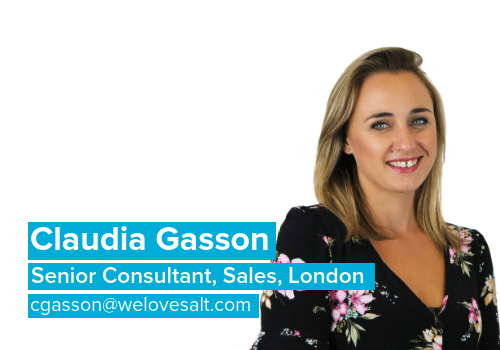 Introducing Claudia Gasson, Sales, London