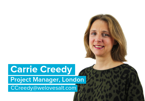 Introducing Carrie Creedy - Project Manager, London