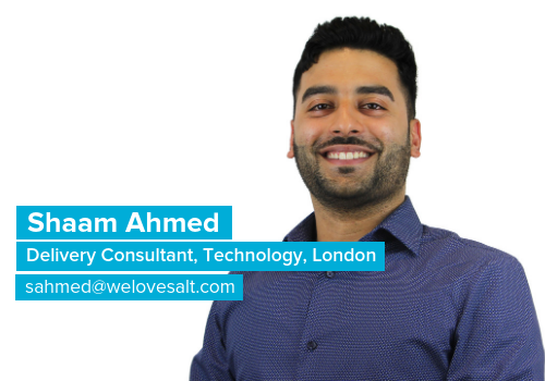 Introducing Shaam Ahmed, Delivery Consultant, Technology, London