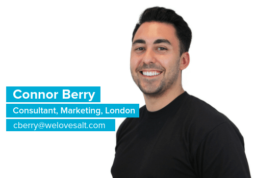 Introducing Connor Berry, Consultant, Marketing, London