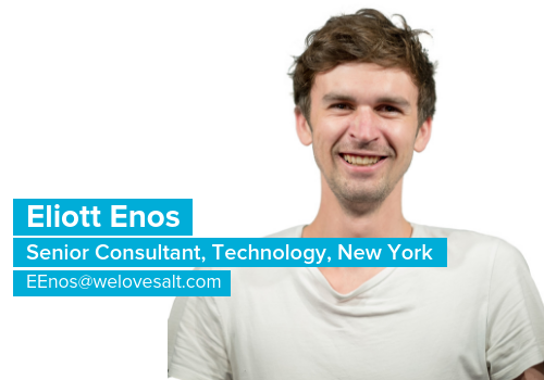 Introducing Eliott Enos, Senior Consultant, Technology, New York