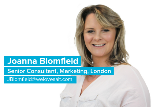 Introducing Joanna Blomfield, Senior Consultant, Marketing, London