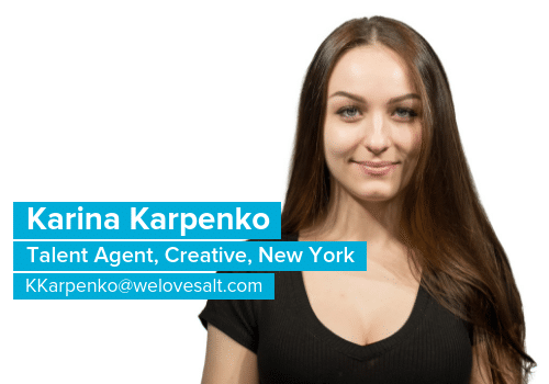 Introducing Karina Karpenko, Talent Agent, Creative, New York