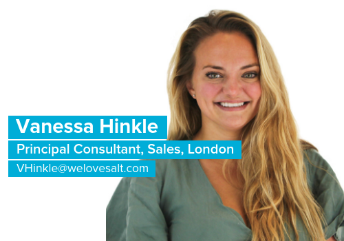 Introducing Vanessa Hinkle, Principal Consultant, Sales, London