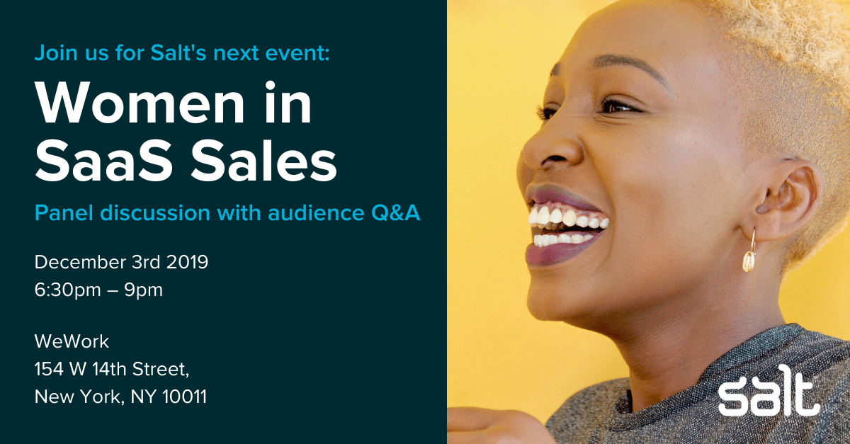 Join us at our Women in SaaS Sales Event