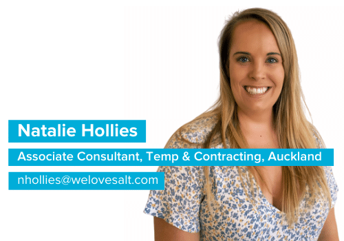 Introducing Natalie Hollies, Associate Consultant, Temp & Contracting, Auckland