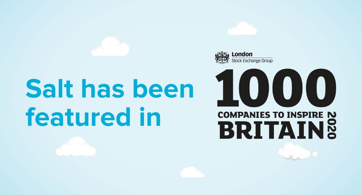 We’ve been featured in the London Stock Exchange Group’s ‘1000 Companies to Inspire Britain’ 2020 report!