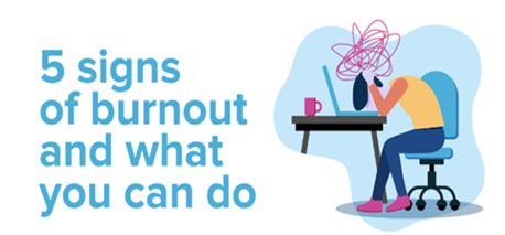 This is a decorative image This image illustrates that mismanagement of stress can cause mental burnout