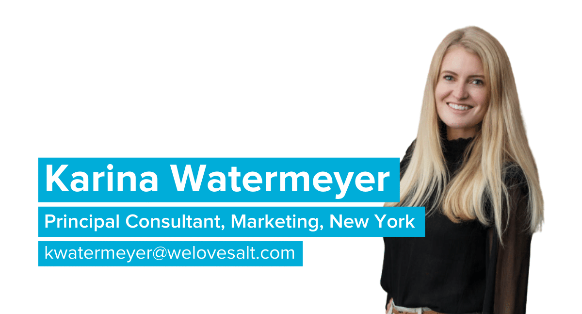 Introducing Karina Watermeyer, Principal Consultant, Marketing, New York
