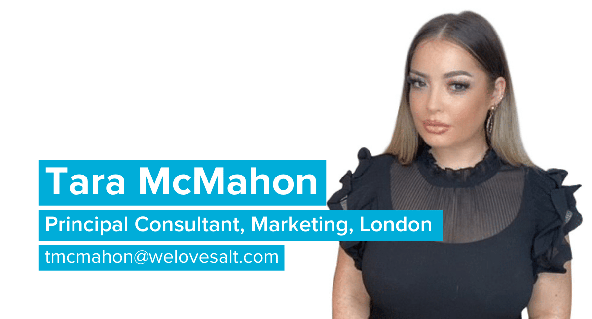 Introducing Tara McMahon, Principal Consultant, Marketing, London