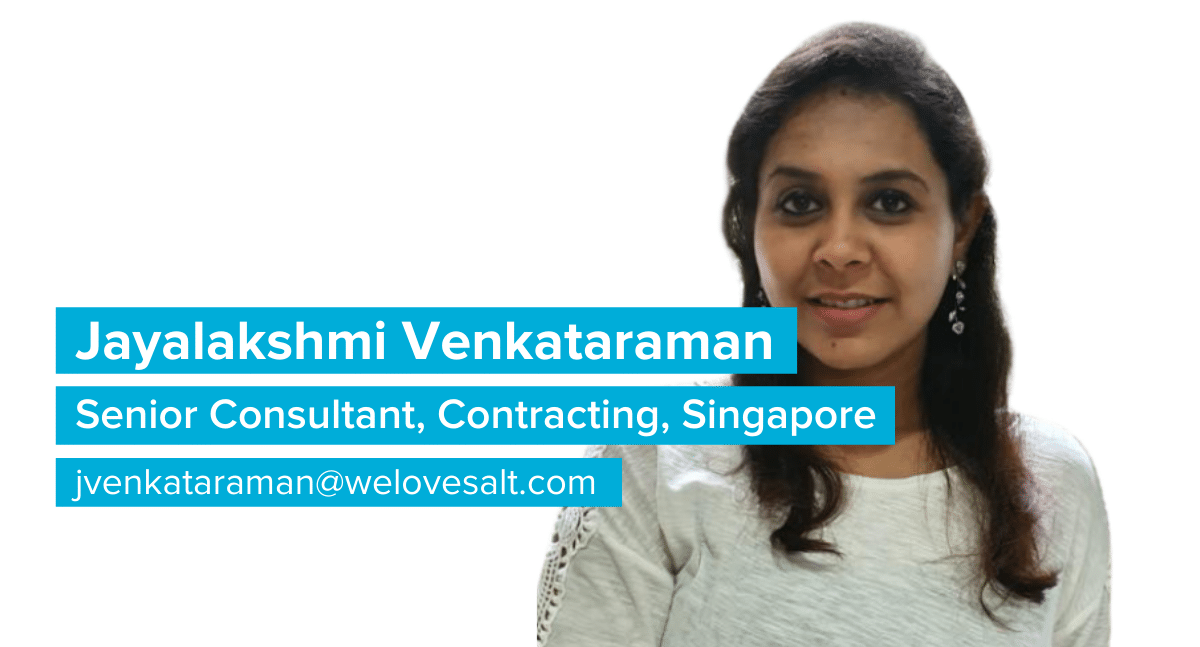 Introducing Jayalakshmi Venkataraman, Senior Consultant, Contracting, Singapore