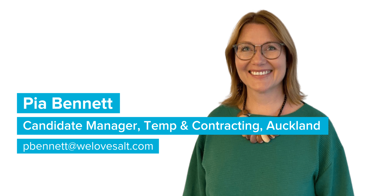 Introducing Pia Bennett, Candidate Manager, Temp & Contracting, Auckland