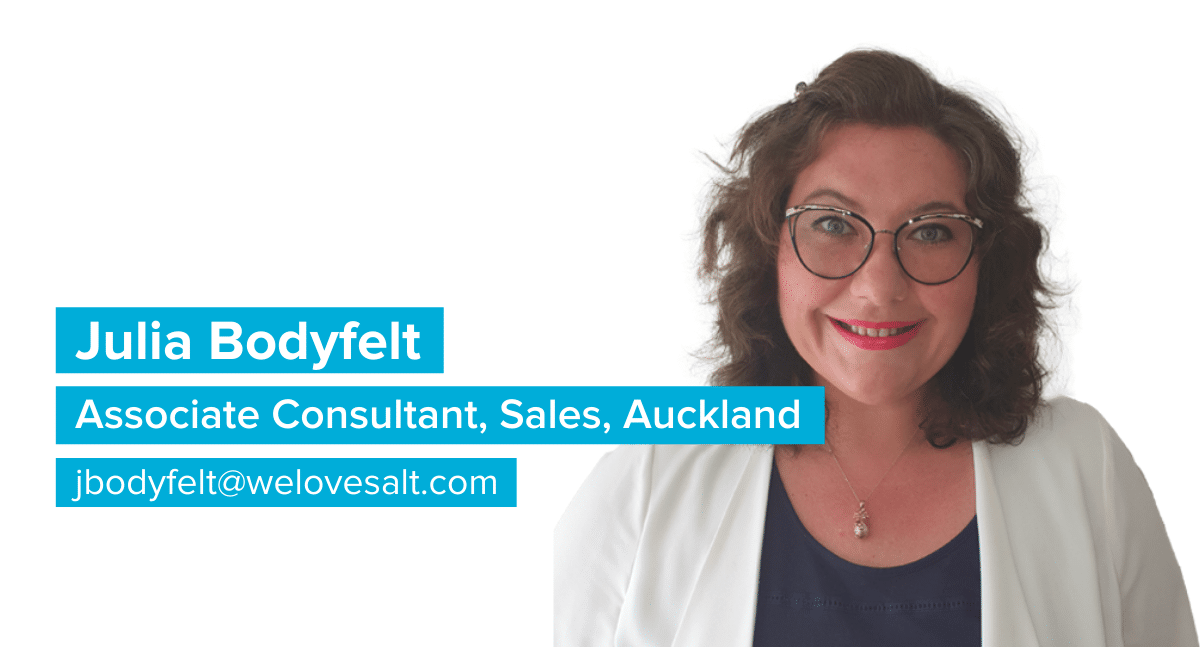 Introducing Julia Bodyfelt, Associate Consultant, Sales, Auckland
