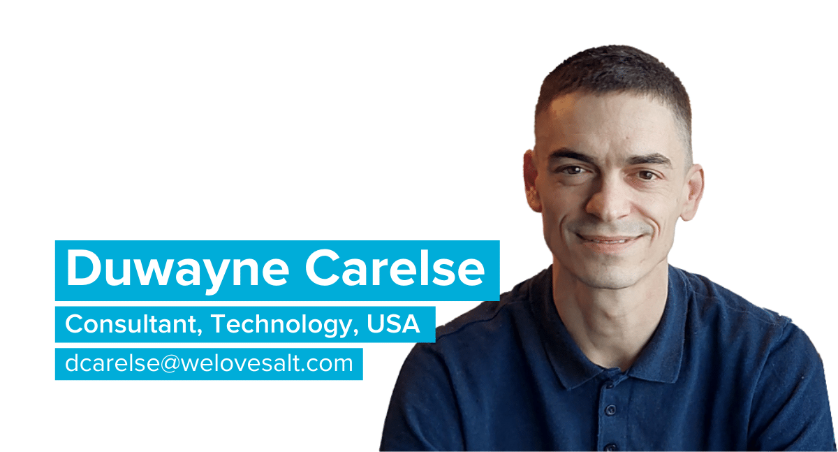 Introducing Duwayne Carelse, Consultant, Technology, USA