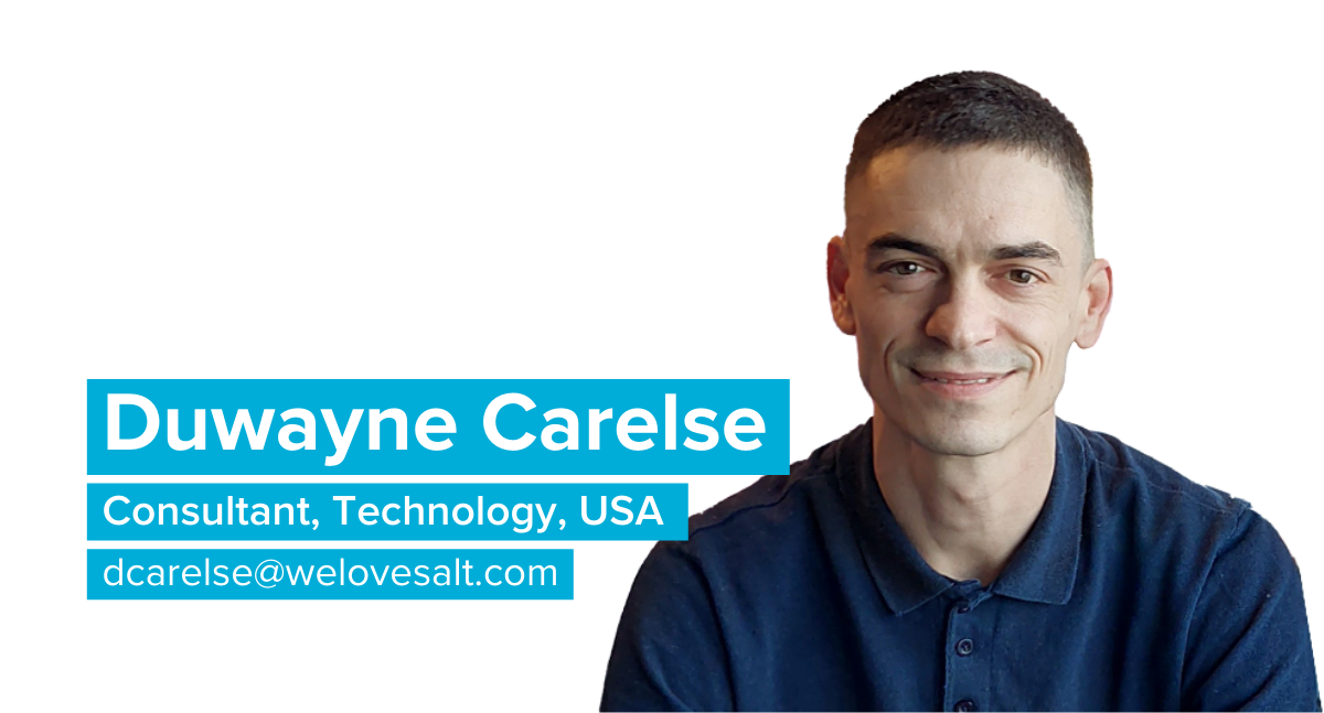 Introducing Duwayne Carelse, Consultant, Technology, USA