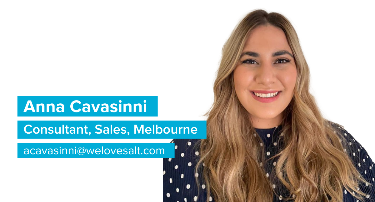 Introducing Anna Cavasinni, Consultant, Sales, Melbourne