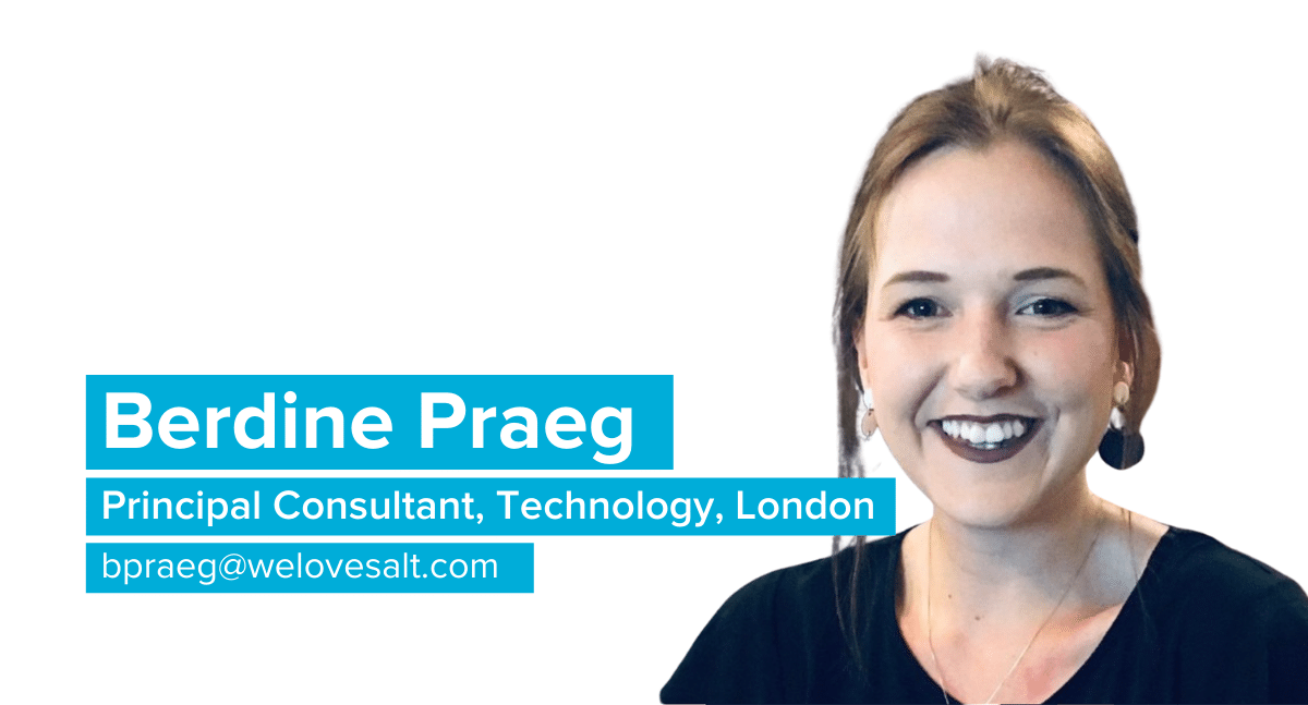 Introducing Berdine Praeg, Principal Consultant, Technology, London
