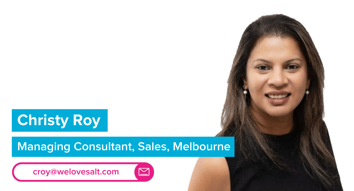 Introducing Christy Roy, Managing Consultant, Sales, Melbourne