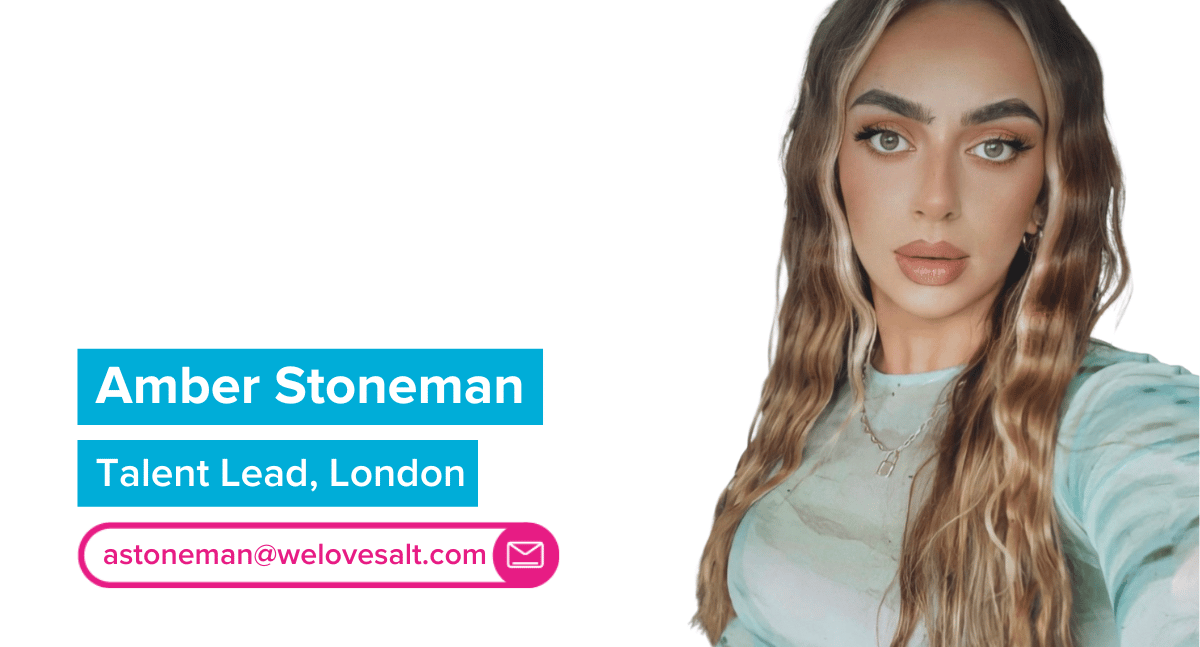 Introducing Amber Stoneman, Talent Lead, London