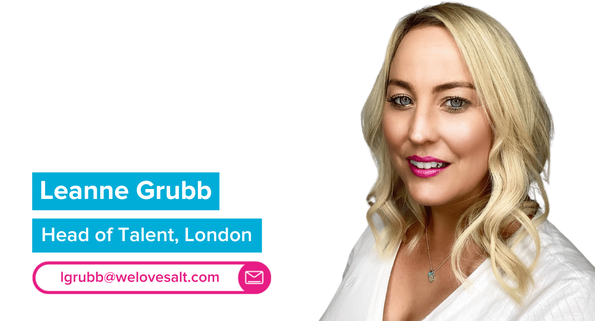 Introducing Leanne Grubb, Head of Talent, London