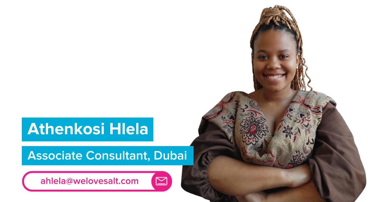 Introducing Athenkosi Hlela, Associate Consultant, Dubai