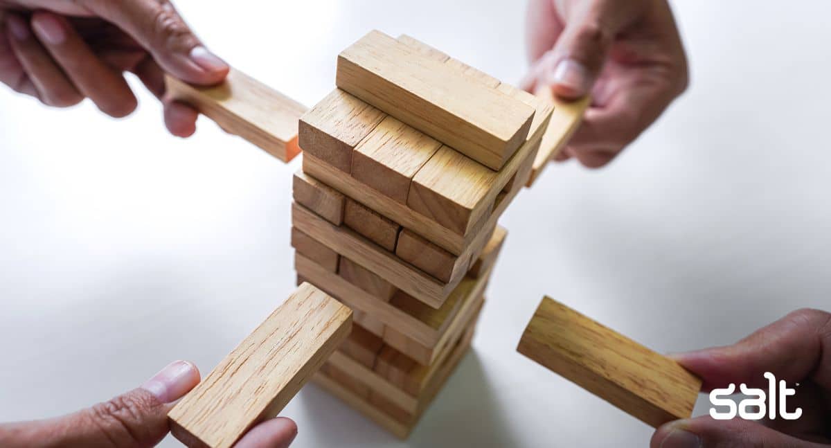 Composable business is like playing jenga - many parts make a strong whole