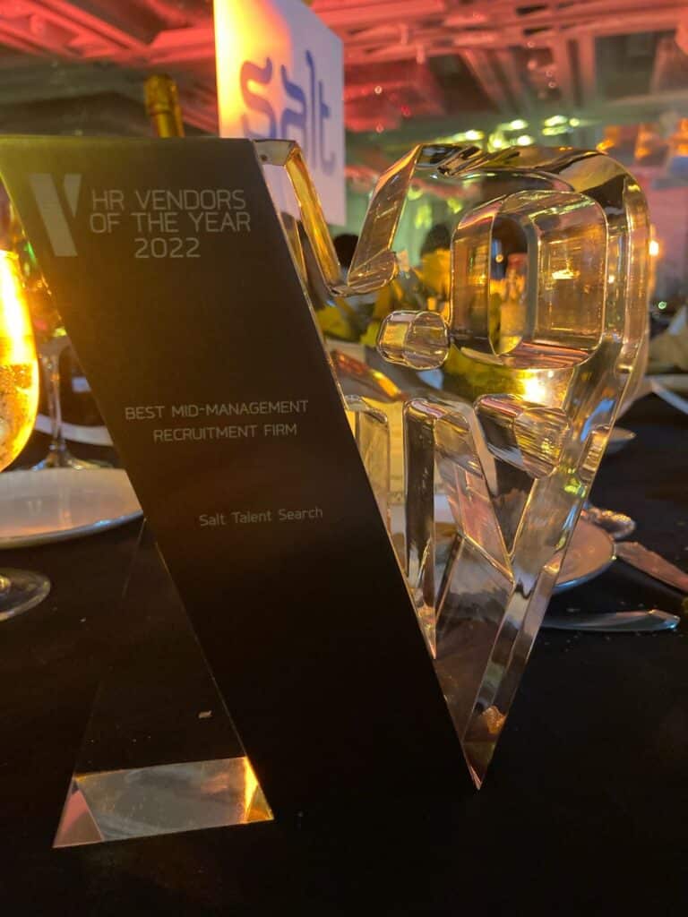 An impressive win for Salt Singapore at the HR Vendors of the Year Awards 2022! 