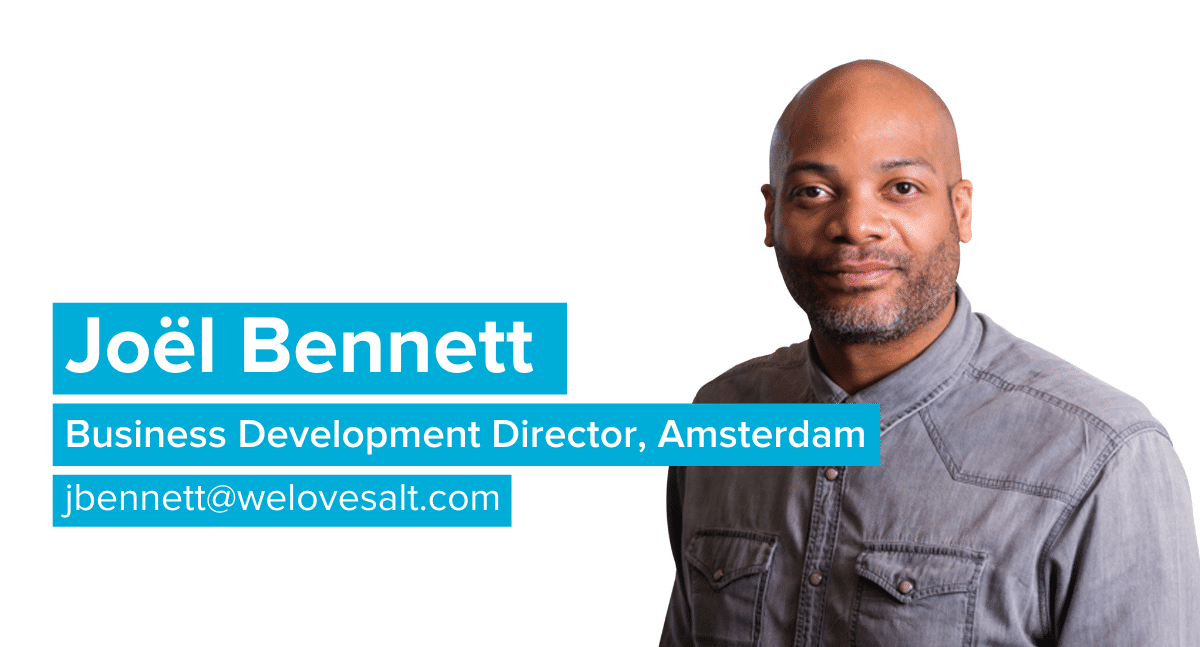 Introducing Joël Bennett, Business Development Director, Amsterdam